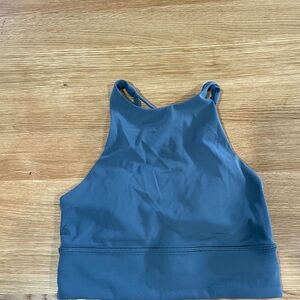 Lululemon athletica Blue High Neck Sports Bra